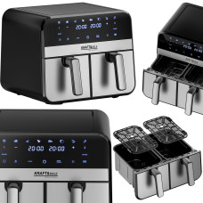 Аэрофритюрница двухкамерная 9л. 2500w Kraft&Dele